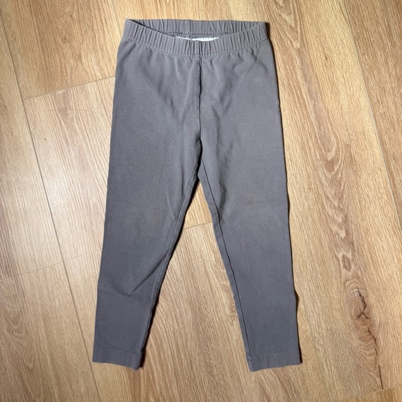 Hanna Andersson Other - Hanna Anderson Gray Girls Cotton Leggings Size 4T